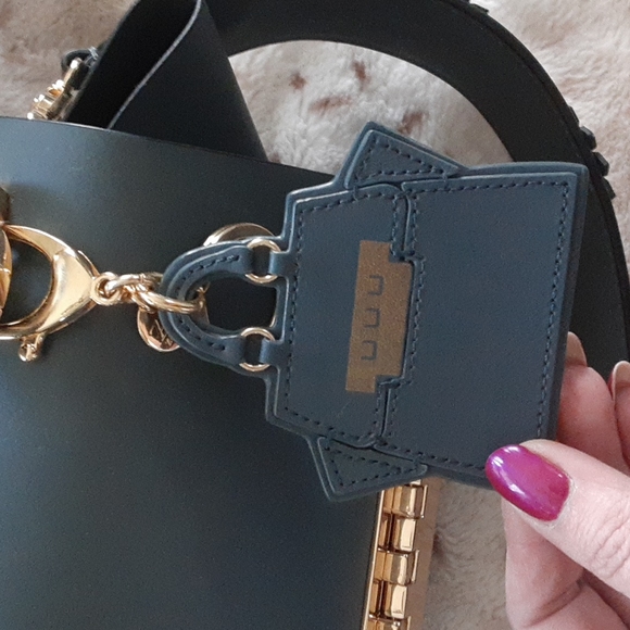 ZAC Zac Posen Eartha Satchel w/Floral Strap+Bag Charm/Keychain+Extra strap - Picture 6 of 10